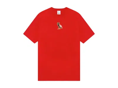 Pre-owned Ovo Men's  Canada Flag Classic Owl T-shirt In Red