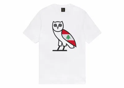 Pre-owned Ovo Men's  Cedar Of Lebanon Og Owl T-shirt In White