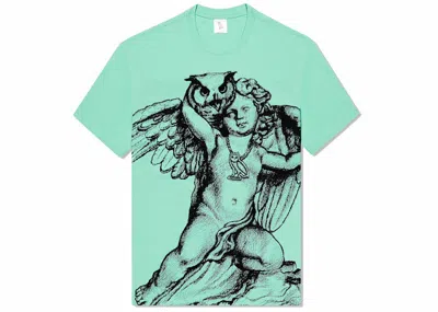 Pre-owned Ovo Men's  Cherub Owl T-shirt In Teal