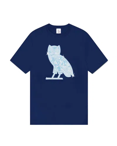 Pre-owned Ovo Men's  Diamond Owl T-shirt In Blue