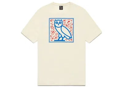 Pre-owned Ovo Men's  Family Owl T-shirt In Cream