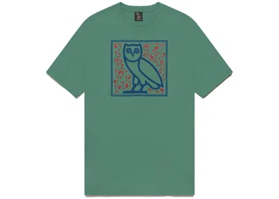 Pre-owned Ovo Men's  Family Owl T-shirt In Sage