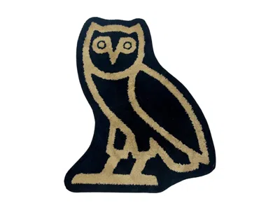 Pre-owned Ovo Men's  Gallery 1950 Friends & Family Owl Rug In Black