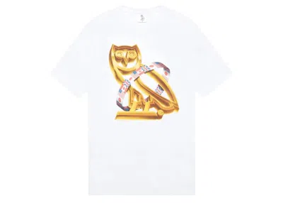 Pre-owned Ovo Men's  Gmt Owl T-shirt In White