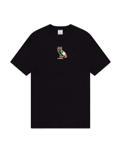 Pre-owned Ovo Men's  Italy Classic Owl T-shirt In Black