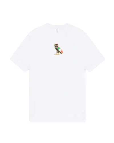 Pre-owned Ovo Men's  Italy Classic Owl T-shirt In White