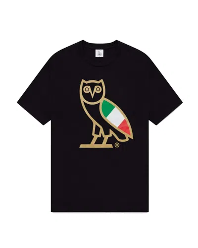 Pre-owned Ovo Men's  Italy Og Owl T-shirt In Black