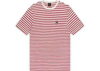 Pre-owned Ovo Men's  Nautical Stripe T-shirt In Red