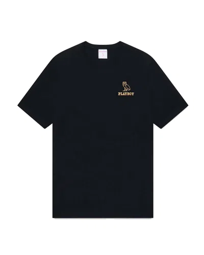 Pre-owned Ovo Men's  Playboy Classic Logo T-shirt In Black