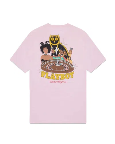 Pre-owned Ovo Men's  Playboy Roulette T-shirt In Pink