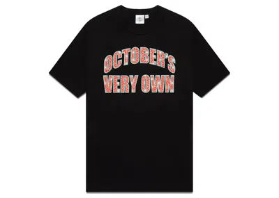 Pre-owned Ovo Men's  Power And Respect Arch T-shirt In Black