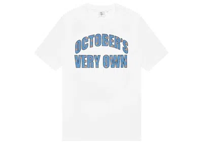 Pre-owned Ovo Men's  Power And Respect Arch T-shirt In White