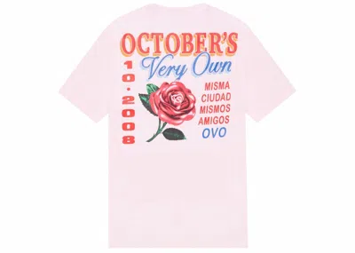Pre-owned Ovo Men's  Rose T-shirt In Pink