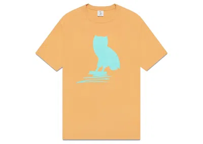 Pre-owned Ovo Men's  Shadow Owl T-shirt In Tan In Brown
