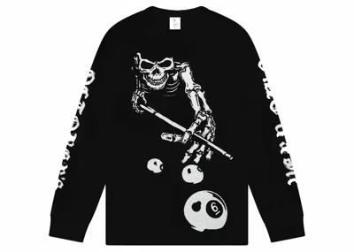 Pre-owned Ovo Men's  Skeleton Longsleeve T-shirt In Black