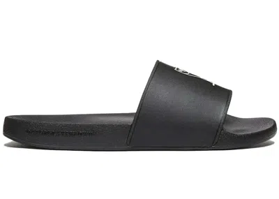 Pre-owned Ovo Men's  Slide ( Owl) Sneakers In Black/white
