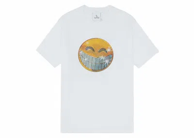 Pre-owned Ovo Men's  Smiley T-shirt In White