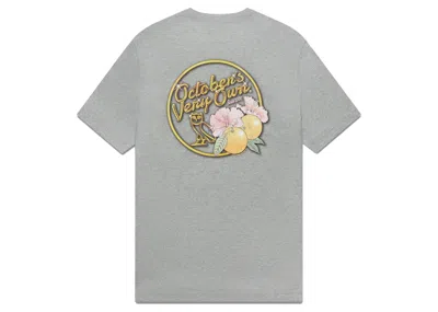 Pre-owned Ovo Men's  Solid Gold Owl T-shirt In Heather Grey In Gray