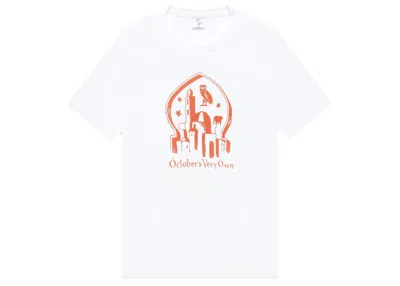 Pre-owned Ovo Men's  Starlight Owl T-shirt In White