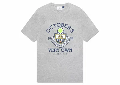 Pre-owned Ovo Men's  U Of T Crest T-shirt In Heather Grey