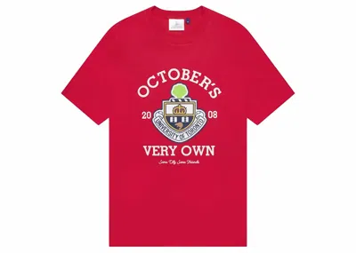 Pre-owned Ovo Men's  U Of T Crest T-shirt In Red