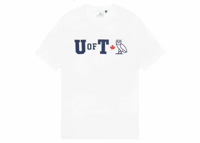Pre-owned Ovo Men's  U Of T T-shirt In White