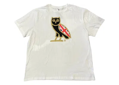 Pre-owned Ovo Men's  Uk Og Owl T-shirt In White