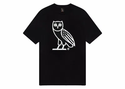Pre-owned Ovo Men's  Usa Og Owl Chicago Exclusive T-shirt In Black