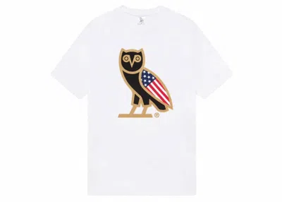 Pre-owned Ovo Men's  Usa Og Owl T-shirt In White