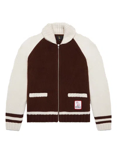 Pre-owned Ovo Men's  Winter Knit Sweater In Brown