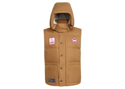 Pre-owned Ovo Men's  X Canada Goose Freestyle Vest In Camel