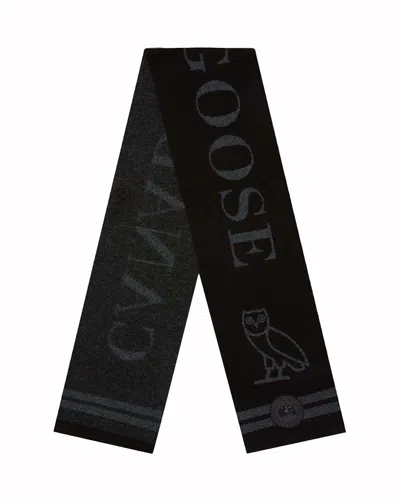 Pre-owned Ovo Men's  X Canada Goose Reflective Scarf In Black