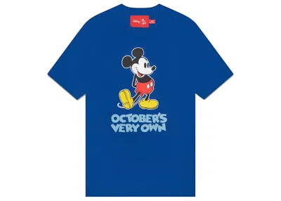Pre-owned Ovo Men's  X Disney Classic Mickey T-shirt In Royal Blue