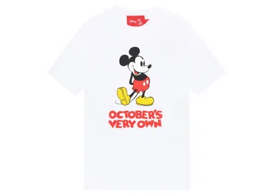 Pre-owned Ovo Men's  X Disney Classic Mickey T-shirt In White