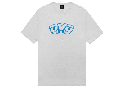 Pre-owned Ovo Men's  X Nba Knicks T-shirt In Heather Grey In Gray