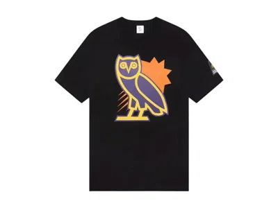 Pre-owned Ovo Men's  X Nba Phoenix Suns Og Owl T-shirt In Black