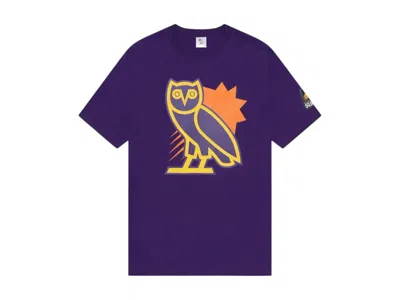 Pre-owned Ovo Men's  X Nba Phoenix Suns Og Owl T-shirt In Purple