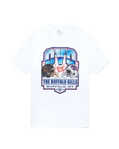 Pre-owned Ovo Men's  X Nfl Buffalo Bills Game Day T-shirt In White