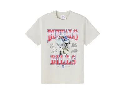 Pre-owned Ovo Men's  X Nfl Buffalo Bills Graphic Team T-shirt In Ash Heather Grey