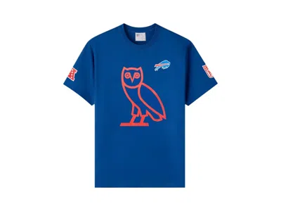 Pre-owned Ovo Men's  X Nfl Buffalo Bills Icon T-shirt In Blue