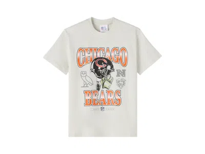 Pre-owned Ovo Men's  X Nfl Chicago Bears Graphic Team T-shirt In Ash Heather Grey