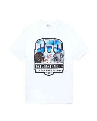 Pre-owned Ovo Men's  X Nfl Las Vegas Raiders Game Day T-shirt In White