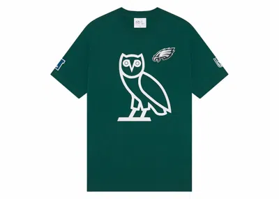 Pre-owned Ovo Men's  X Nfl Philadelphia Eagles Game Day T-shirt In Green