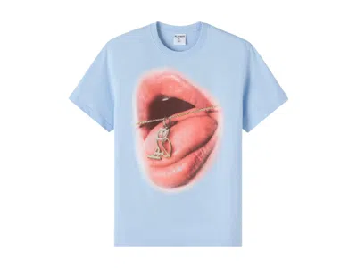 Pre-owned Ovo Men's  X Playboy Pendant T-shirt In Light Blue