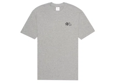 Pre-owned Ovo Men's  X Raptors T-shirt In Heather Grey