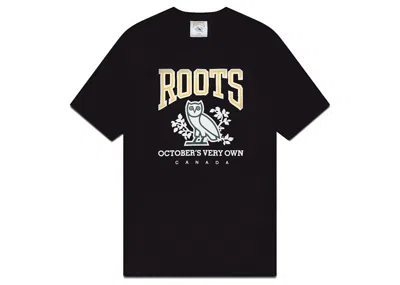 Pre-owned Ovo Men's  X Roots T-shirt In Black