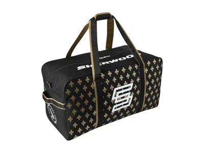 Pre-owned Ovo Men's  X Sherwood Team Junior Carry Bag In Black/gold