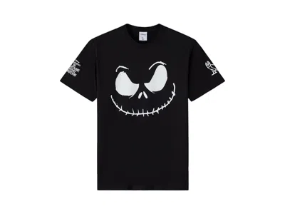 Pre-owned Ovo Men's  X The Nightmare Before Christmas Jack Skellington T-shirt In Black