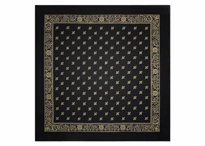 Pre-owned Ovo Monogram Bandana In Black