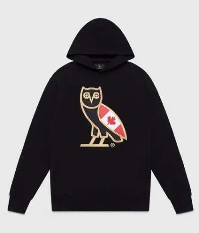 Pre-owned Ovo Octobers Very Own Drake  Og Gold Owl Cad Hoodie Black Embroidered Size Xl